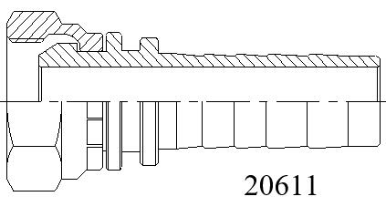 20611公制內(nèi)螺紋60°外錐面系列